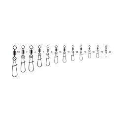 Agrafă cu vârtej Jaxon Strong Duo Lock, #20, 8kg, 10buc/plic