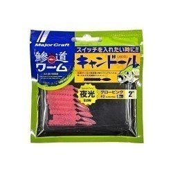 MAJOR CRAFT AJI-DO WORM CANDOLL 5cm #005 Clear Lame Mashimashi Glow