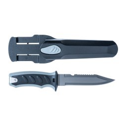 Cuțit pescar + Teacă plastic Jaxon 13A, 13cm