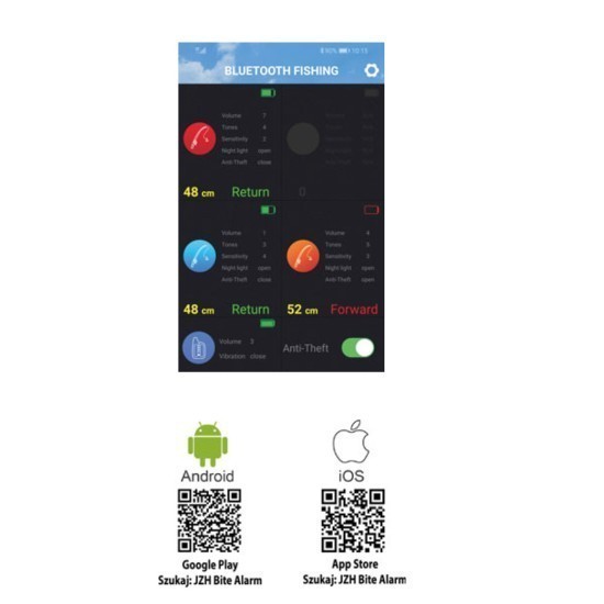 Set avertizoare Jaxon Bluetooth Smart, 3+1 Set avertizoare Jaxon Bluetooth Smart, 3+1