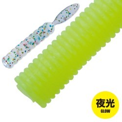 MAJOR CRAFT AJI-DO WORM CANDOLL 5cm #003 Glow Chart