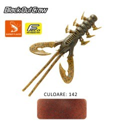 SHAD TIEMCO BLACK OUT CRAW 4" 10cm Culoare 142