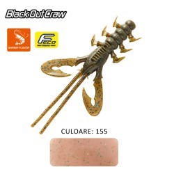 SHAD TIEMCO BLACK OUT CRAW 4" 10cm Culoare 155