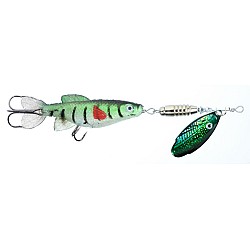 Linguriță rotativă + shad Jaxon Holo Reflex Rotus Minnow 1,  Culoare B, 10g