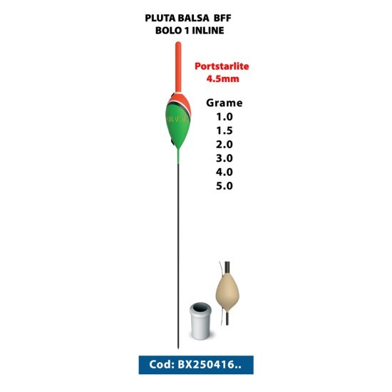 Plută BFF Balsa Bolo 1, 1g