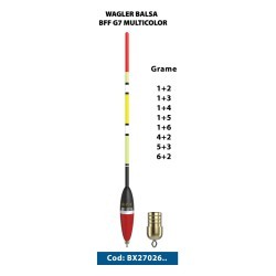 Plută waggler BFF Balsa G7 Multicolor, 1+2g