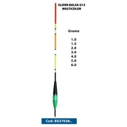 Plută waggler BFF Slider Balsa G13 Multicolor, 2g