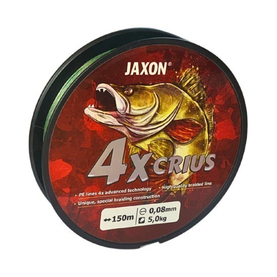 Fir textil Jaxon Crius X4, Dark Green, 0.22mm/25kg, 150m Fir textil Jaxon Crius X4, Dark Green, 0.22mm/25kg, 150m