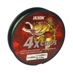 Fir textil Jaxon Crius X4, Dark Green, 0.36mm/45kg, 150m