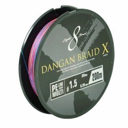 FIR TEXTIL MAJOR CRAFT DANGAN BRAID X 8X 300m #5.0 80lb Multicolor