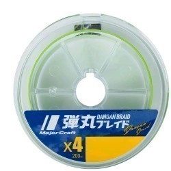 FIR TEXTIL MAJOR CRAFT DANGAN BRAID X4 150m #1.2 20lb Fluo Green