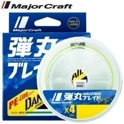 FIR TEXTIL MAJOR CRAFT DANGAN BRAID X4 150m #1.5 25lb Fluo Green