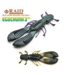 RAID EGU CHUNK 3" 7.6cm 001 Green Pumpkin Seed