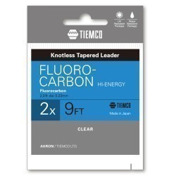 Fir fluorocarbon Tiemco Hi-Energy Knotless Tapered Leader 5X, 9ft.