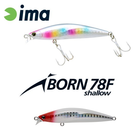 IMA IBORN 78F SHALLOW 78mm 8.5gr 001 Red Head IMA IBORN 78F SHALLOW 78mm 8.5gr 001 Red Head