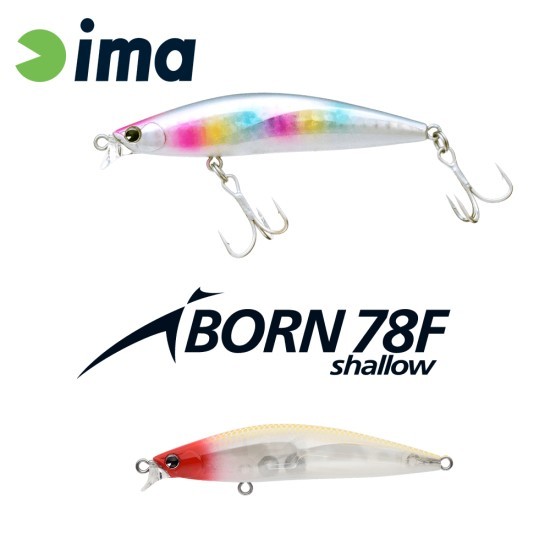 IMA IBORN 78F SHALLOW 78mm 8.5gr 015 Classical Red Head IMA IBORN 78F SHALLOW 78mm 8.5gr 015 Classical Red Head