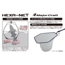 CAP MINCIOG MAJOR CRAFT HEXA NET L 67x58cm Blue