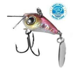 Spinnertail Tiemco Riot Blade, Culoare 101 Holo Red Gold Yamame, 2.5cm/9g