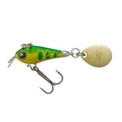 Spinnertail Tiemco Riot Blade, Culoare 103 Holo Green Gold Yamame, 2cm/5g