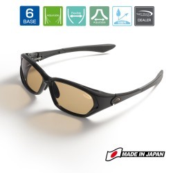 Ochelari polarizați Tiemco Sight Master Sicuro SWR Matte Black/Super Light Brown