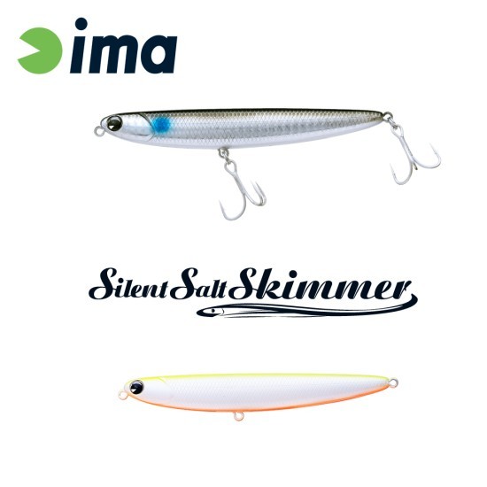 IMA SILENT SALT SKIMMER 110mm 13gr 102 Chart Back Pearl