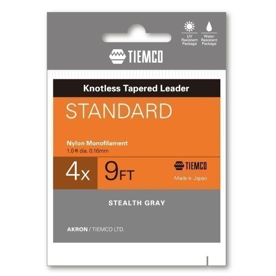 Fir monofilament Tiemco Knotless Tapered Leader 2x, 9ft.