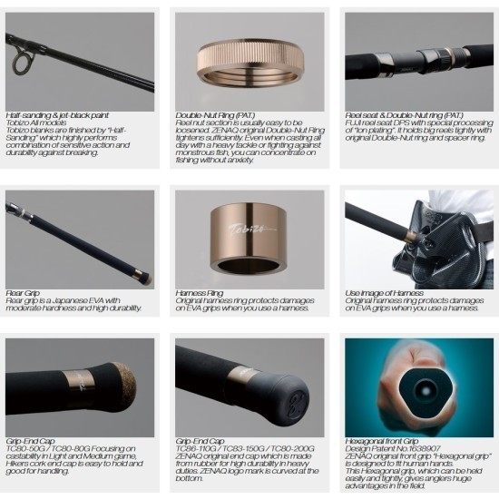 Lansetă Zenaq Tobizo TC83-150 8'3" 2.53m/90-180g, 1buc