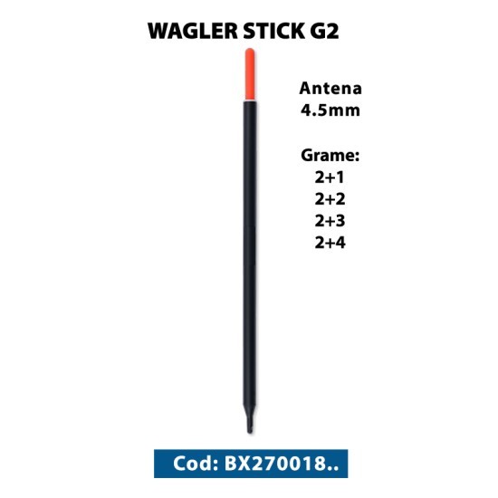 Plută waggler BFF Stick G2, 2+1g Plută waggler BFF Stick G2, 2+1g