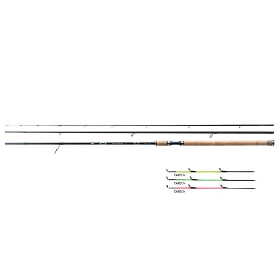 Lansetă Jaxon Green Point Feeder, 3.60m/50-150g, 3+3buc