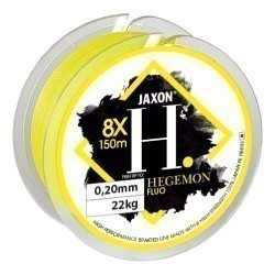 Fir textil Jaxon Hegemon 8x, Fluo Yellow, 0.18mm/19kg, 150m