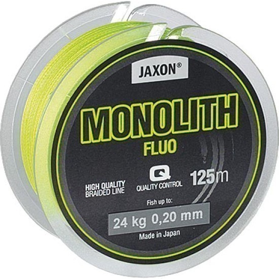 Fir textil Jaxon Monolith Fluo, 0.10mm/8kg, 125m