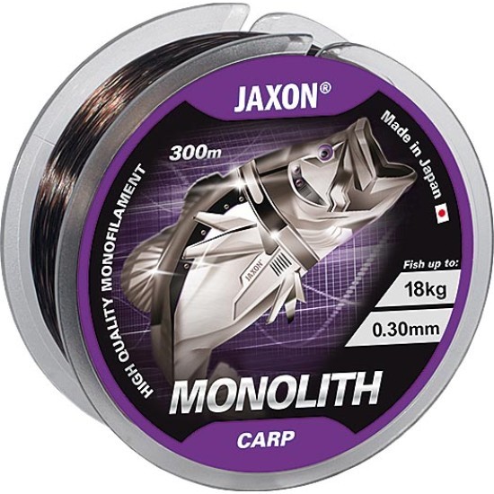 Fir monofilament Jaxon Monolith Carp, Dark Brown, 0.25mm/13kg/600m