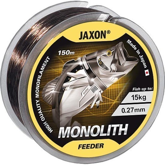 Fir monofilament Jaxon Monolith Feeder, Dark Brown, 0.27mm/15kg/150m
