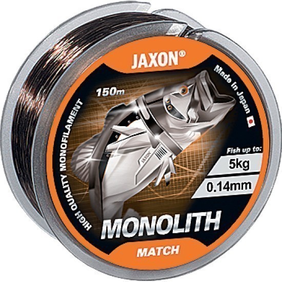 Fir monofilament Jaxon Monolith Match, Dark Brown, 0.18mm/7kg/150m Fir monofilament Jaxon Monolith Match, Dark Brown, 0.18mm/7kg/150m