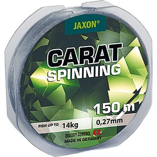 Fir monofilament Jaxon Carat Spinning, Clear Grey, 0.20mm/7kg/150m