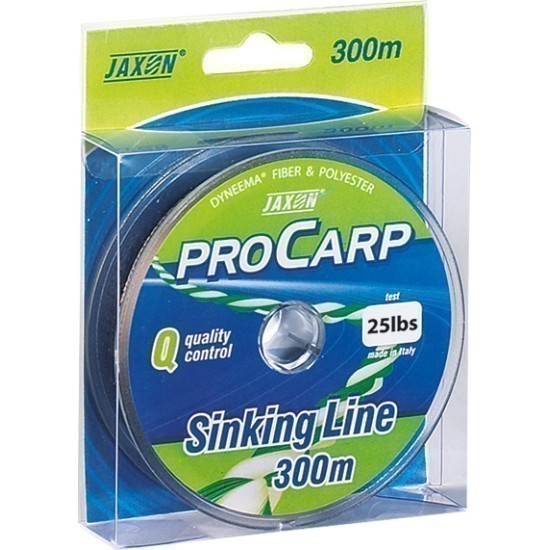 Fir textil Jaxon Pro Carp Sinking Line, Green, 0.37mm/20lbs/300m