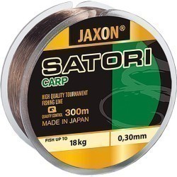 Fir monofilament Jaxon Satori Carp, Dark Brown, 0.32mm/20kg/300m