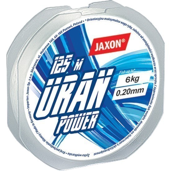 Fir monofilament Jaxon Uran Power, Transparent, 0.45mm/30kg/125m