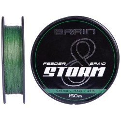Fir textil Brain Storm 8X Green, 0.18mm/12.2kg, 150m