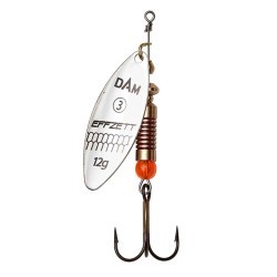 Linguriță rotativă DAM Effzett Predator, Silver, 3g