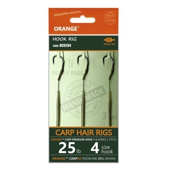 Rig Crap Orange Series 2 No.4 25Lb Crap Hair Rigs Rig Crap Orange Series 2 No.4 25Lb Crap Hair Rigs