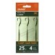 Rig Crap Orange Series 2 No.4 25Lb Crap Hair Rigs Rig Crap Orange Series 2 No.4 25Lb Crap Hair Rigs