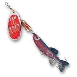 Rotativă DAM Effzett Minnow, Red Glitter, 5g