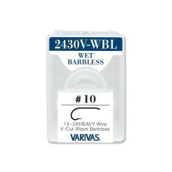 CARLIGE FLY 2430V-WBL WET V-CUT 1x 2x Heavy NR 6 Barbless