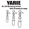 Agrafe Crosslock cu vârtej pe rulment Yarie 554, 140lb, 3 buc./plic