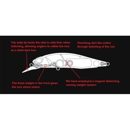 DUO REALIS ROZANTE 77SP 7.7cm 8.4gr ADA3197 Violet Gill YB
