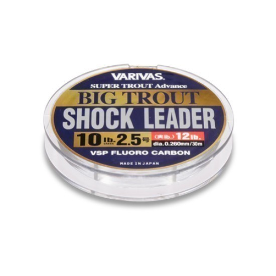 FIR BIG TROUT SHOCKLEADER FLUOROCARBON VSP 30m 0.260mm 12lb
