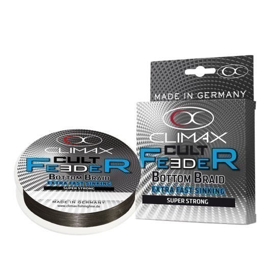 FIR TEXTIL CLIMAX CULT FEEDER BOTTOM BRAID 110m 0.06mm 3.2kg Dark Grey