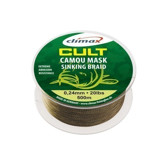 FIR TEXTIL CULT CRAP CAMOU MASK SINKING 1200m 0.24mm 20lb