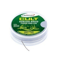 FIR TEXTIL CULT HUNTERSBRAID SINKING HOOKLINK 20m 45lb Dark Silt